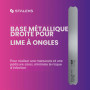 Staleks Pro Expert Manche en acier inoxydable pour limes adhésives et limes pochettes jetables (Manche droit)