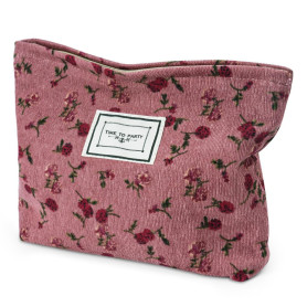 Aucuu Trousse de Toilette Voyage, Trousses de Maquillage en Toile, Trousse Maquillage Femme, Cosmétiques à Glissière Portable, S