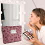 Aucuu Trousse de Toilette Voyage, Trousses de Maquillage en Toile, Trousse Maquillage Femme, Cosmétiques à Glissière Portable, S