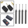 eMagTech Lot de 4 goupilles de démontage de lame de clé de voiture 1,42 mm 1,57 mm pour clé de voiture