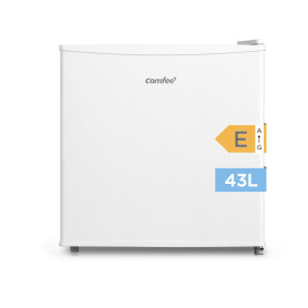Comfee' 43L, Mini Frigo de Chambre, avec Chiller Box, Blanc | Contrôle de Température, Avec Compartiment Congélateur, Refroidiss
