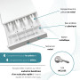 Tiroir Caisse Enregistreuse 33x33.5 4 Compartiments Billets 4 Pièces Blanc | Monnaie et Billets, Ouverture Automatique RJ11 ou M