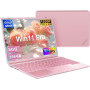Ruzava Ordinateur Portable 14 Pouces N5095 Win11 Pro 8Go RAM 256Go SSD-Rose | PC Portable Gamer Soutien Extension 1TB(TF 512Go)