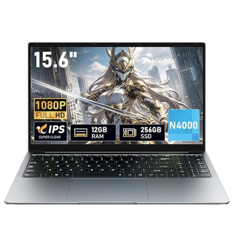 XWU Ordinateur Portable 15,6 Pouces 8 Go RAM,SSD 256 Go,processeur N4000 Win 11, PC Portable Wi-FI 5 Double Bande,Bluetooth 4.2,