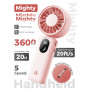 Aecooly Mini Ventilateur Portable à Main Rechargeable USB 20H Autonomie Max | Puissant, ventilateur de poche avec 3 modes flexib