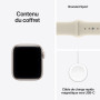 Apple Watch SE 3 (GPS), Boîtier en Aluminium lumière stellaire de 40 mm | Bracelet Sport sable - S/M. Fitness + Sommeil + Suivi 