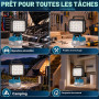 Lampe LED Rechargeable pour Batterie Makita 18V, 4800LM, Double Port USB | Projecteur LED Chantier Portable Réglable à 180° Pour