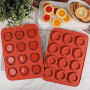 Webake Lot de 2 Moule Mini Tartelette Silicone 6cm Moules Tartelettes | Moule a Tartelette 24 Cavités Moule Silicone Tartelette