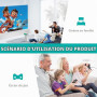 Projecteur Portable, Mini projecteur Cinéma, Projecteur Vidéo pour Le Cinéma à Domicile avec de Multiples Interfaces et Télécomm
