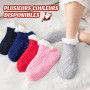 Niorasen Chaussettes Chausson Femme Homme, Pilou Pilou, Cadeau de Noël | Pantoufles Antidérapantes Thermiques, Chausson Hiver Po