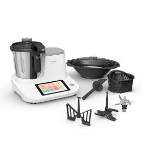 Moulinex Click & Cook Robot cuiseur avec balance cuisine intégrée, Puissance 1400 W, Capacité 3,6 L, 32 fonctions, 10 programmes