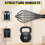 HOTEC Lot de 4 fouets en silicone avec poignée antidérapante pour ustensiles de cuisine antiadhésifs, parfaits pour cuisiner, mé
