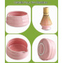 JBER Matcha Kit 7 Pièces, Matcha Set - Fouet Matcha Bambou, Bol à Matcha, Support pour Fouet, Cuillère et Tamis, Kit Matcha pour