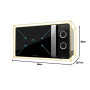 Cecotec Micro-ondes noir et argent ProClean 3150. Avec Gril et revêtement Ready2Clean, Technologie 3D Wave. Grill 800 W, 20 L de