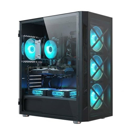 STGSivir PC Gamer Fixe, Core i7, GTX 1660S 6G, 32G RAM, 1T SSD | Ordinateur Gaming pour Streaming,Montage Vidéo,Devoirs, Jusqu'à