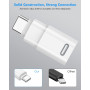 MoKo Adaptateur Lightning vers USB-C pour iPhone Duo 18 17 16 15 | Non pour Écouteurs/Clé USB/Apple Pencil, pour Charge Rapide, 