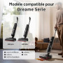 PeakLife Kit d'Accessoires pour Dreame H15 Pro H15 Mix H15S H12 Pro FlexReach, Ensemble de 3 Rouleaux de Brosse et 3 Filtres Piè