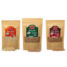 BWAY Sciure de Bois pour Fumage a Froid Saveur Olivier, Oranger, Amandier Compatible avec Un Fumoir à Froid | Bois de Fumage pou