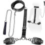Ohi BoBi Sun Sex Toýs Femme BDSM Kits de Bondage Menottes Sexy Érotique | Retenue du Cou au Poignet avec Chaîne Traction, Régla