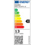 Amazon Basics Lot de 2 ampoules LED Culot Edison à vis E27 13 W (équivalent 100 W) Blanc froid Intensité non variable