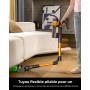 Ivormentico Aspirateur balai sans fil 68kPa/600W/70min | design autoportant, double réservoir de 1,8L, brosse anti-enchevêtremen