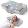 CloudNook Oreiller Ergonomique Cervical, Coussin Orthopédique à Mémoire de Forme pour Soutien de la Nuque, Soulagement des Doule