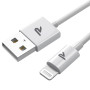 RAMPOW Cable iPhone [Certifié MFi], Câble Lightning USB Charge Rapide 2M | Câble Chargeur Lightning Connecteur, Ultra Résistant 