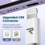 RAMPOW Cable iPhone [Certifié MFi], Câble Lightning USB Charge Rapide 2M | Câble Chargeur Lightning Connecteur, Ultra Résistant 