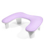 LIONVISON Repose Main Ongles Type U PU Cuir Violet Antidérapant | Coussin Repose Main En PU Cuir Avec Rembourrage Confortable - 