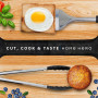 Home Hero Set d'Ustensiles de Cuisine 40 Pièces Inox et Silicone | Ustensiles de cuisine haut de gamme en acier inoxydable et si