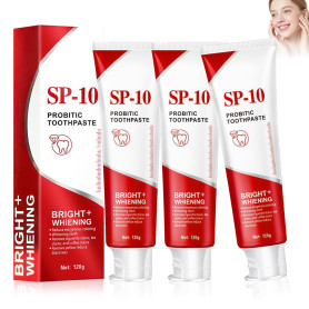 3 Pièces Sp-10 Dentifrice, Blanchissant Probiotique | Dentifrices Blanchissants Intenses, Nettoyage en Profondeur, Haleine Fraîc