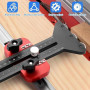 Guide De Scie Sur Table, Guide De Scie Sur Table Réglable Scie à Rail Multi-Angle Butée De Défonceuse En Alliage D'aluminium Ave