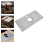Plaque d'insertion de Table 235mm x 120mm x 8mm aluminium travail du bois bricolage routeur Table plaque d'insertion et anneau p