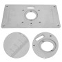 Plaque d'insertion de Table 235mm x 120mm x 8mm aluminium travail du bois bricolage routeur Table plaque d'insertion et anneau p