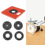 Plaque d'insertion de Table de Toupie en Alliage d'aluminium Compatible avec Makita Toupies Machine de Coupe Flip Board Accessoi