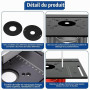 Table DéFonceuse Plaque Aluminium, Table Fraisage Insert Avec Support De Torsion Coudé, DéFonceuse Plaque, Defonceuse A Bois Acc