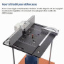 Table DéFonceuse Plaque Aluminium, Table Fraisage Insert Avec Support De Torsion Coudé, DéFonceuse Plaque, Defonceuse A Bois Acc