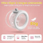 Saglve Tire-lait électrique mains libres 4 modes 12 niveaux 300mmHg Gris | Tire-Lait Double 80 g, Rechargeable, Confortable, Sil