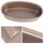 HERCHR Moule à Cake Ovale, Moule à Pain Moule à Gâteau pour la Fabrication de Gâteau et Pain au Lait, 22,5 x 11,5cm