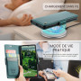 Rerzoiro Coque pour Samsung Galaxy S24, Étui Housse en RFID Protection Premium PU Cuir Portefeuille Rabat Case Magnétique Stand 