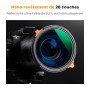K&F CONCEPT 82 mm Filter Polarisant CPL ND2-ND32 Variable True Color 2 en 1 | HD,Nano-revêtement de 28 Couches,Étanche, Verre op