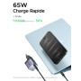 UGREEN Nexode Air 65W Chargeur USB C Rapide GaNInfinity avec Câble (Gris) | Compatible avec AVS iPhone 18 Pro Max 17 16 15 14 13