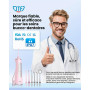 JTF Jet Dentaire Hydropulseur Oral - 300 ML Sans Fil Irrigateur, 3+1 Modes, Étanche IPX7 Water Flosser, Idéal pour Orthodontie, 