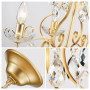 WUZUPS Lustre Bougie En Cristal Pendentif Plafonnier Plafonnier Luminaire Moderne pour Chambre Couloir Bar Cuisine Salle De Bain