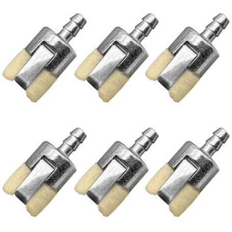6 Filtres à Carburant de Remplacement - 5mm (0,2") Filtres pour Débroussailleuse Echo Stihl Taille-Bordures et Souffleur - Compa