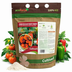 CULTIVERS Engrais calcium pour tomates et poivrons 1 kg, écologique, action immédiate, correcteur de carences, améliore la fruct