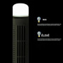 Ventilateur colonne, mini-ventilateur de bureau sans pales | Ventilateur de bureau portable alimenté par USB avec éclairage tami