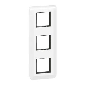 Legrand - Plaque Mosaic avec support pour 3 x 2 modules montage vertical - blanc