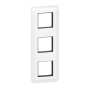 Legrand - Plaque Mosaic avec support pour 3 x 2 modules montage vertical - blanc