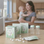 Momcozy Tablettes de Lavage, 120 Comprimés, Ingrédients Naturels | Sans parfum, Sans colorants, Compatible Bottle Washer, Sûr bé